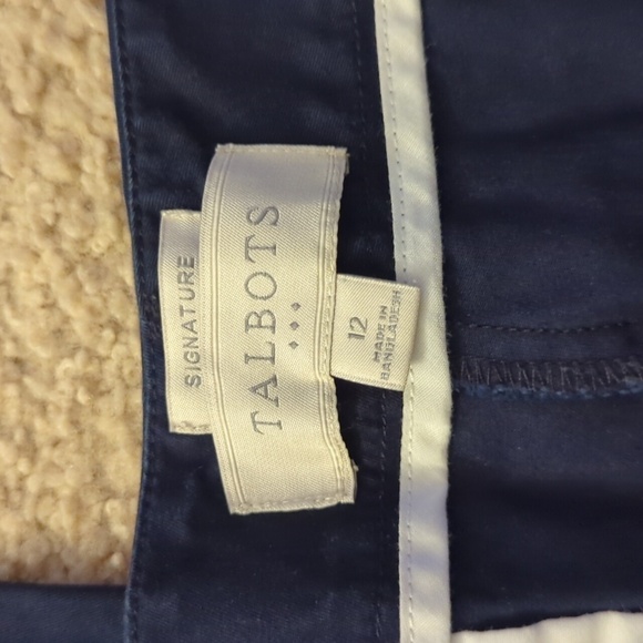 Talbots Signature Blue Boot Cut Business Professional Pants Size 12 - Picture 2 of 7
